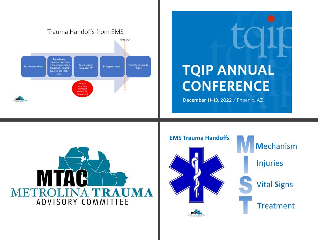 MetrolinaTrauma's tweet photo. Looking forward to the #TQIP2022 conference & the privilege of sharing a poster on the standarization of prehospital bedside reports for trauma patients.
#TraumaEducation #MetrolinaTrauma #TraumaPI #Prehospital #EMS #Paramedic #EMT #FirstResponders #HEMS @acsTrauma @NCSurgeons https://t.co/6AVmF14yAH