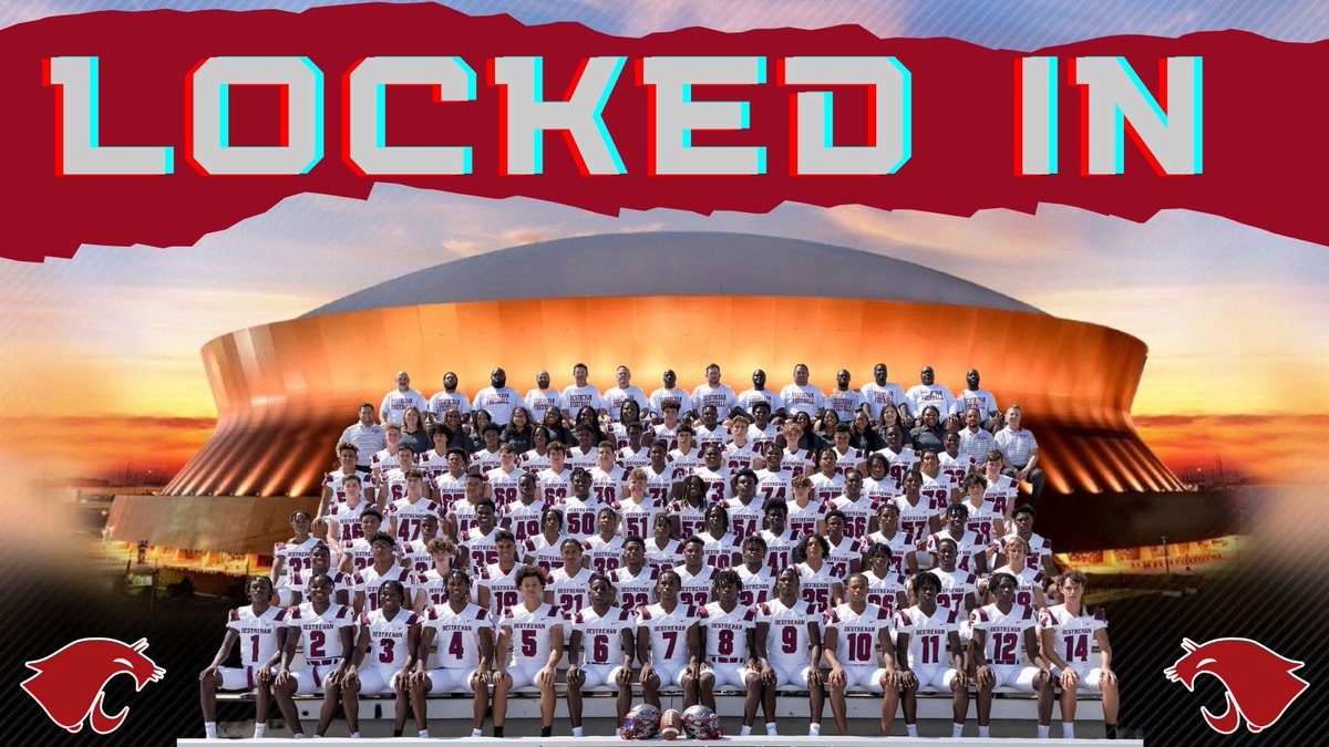 DestrehanSports's tweet photo. After the hours and hours of conditioning, lifting, film, 7 on 7, summer conditioning, and endless practices, tonight is the opportunity to "Complete The Mission". @DHSWildcats @DestrehanHighFB @coachscott20023 @coachboyneDHS @SCPPS https://t.co/BsnodC03eo