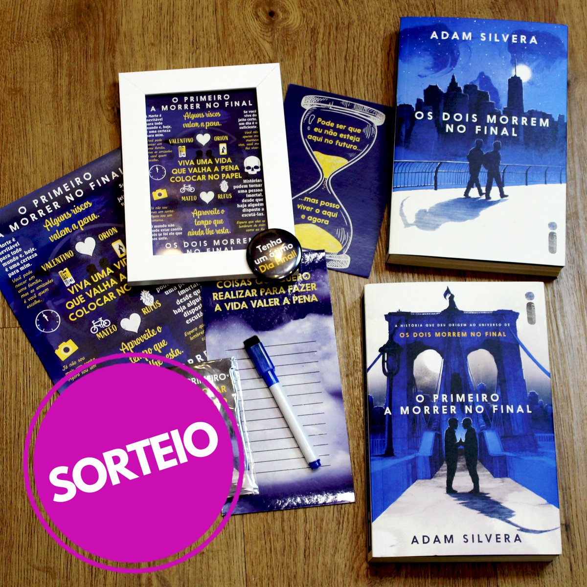 Que tal garantir um KIT incrível de "Os dois morrem no final"? 📖
Então se liga no sorteio da semana!

Siga o nosso perfil, dê RT neste post PUBLICAMENTE e preencha o formulário no blog: bit.ly/3FhSfir
Resultado: 13/12
