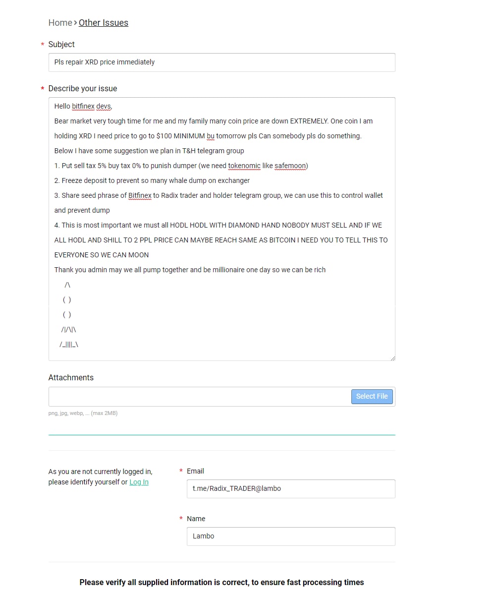 $XRD $100 tomorrow, I have spoken to bitfinex devs they will make moon 
#networking #cryptoinfluencer
#ihavelotsofimportantconnections