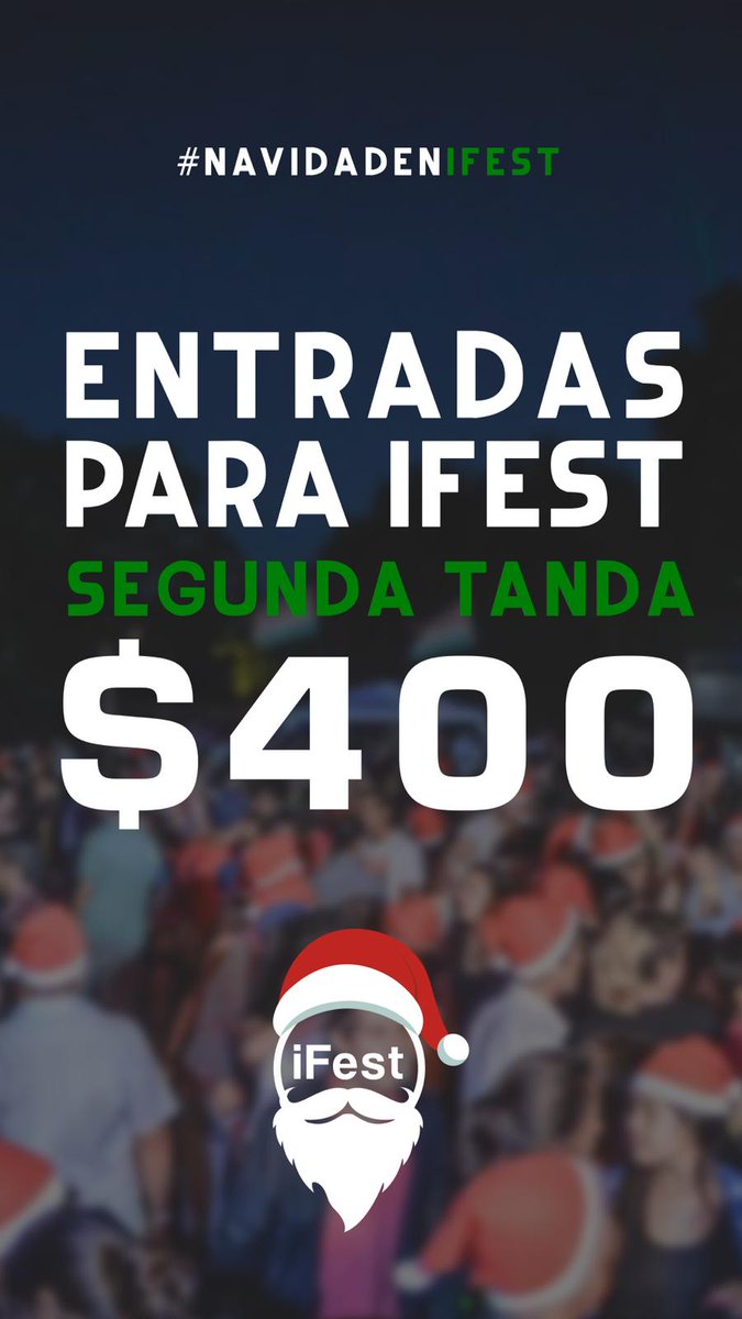 ReniiMarquez's tweet photo. #NavidadEnIfest
Pedí tu entrada!! Salen mañana!! 
¡No te duermas que son pocas y suben! https://t.co/RQvQtLzEvI