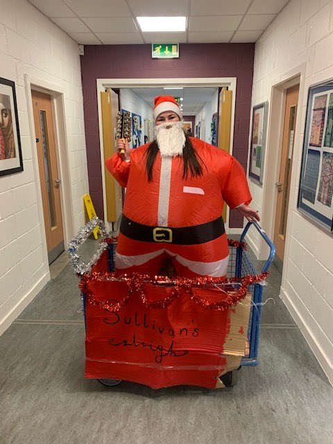 cathkinhighps's tweet photo. Hohoho well done to Ms Sullivan and Kelvin House for their incredible Christmas effort today at lunch. 50 house points for Kelvin @CathkinHigh 🤶🎅🏻🎄#itsSLC https://t.co/8tUy1p9ixW