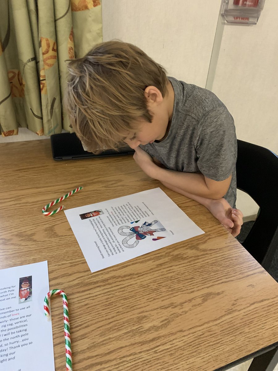 What a clever little elf we have in our room.