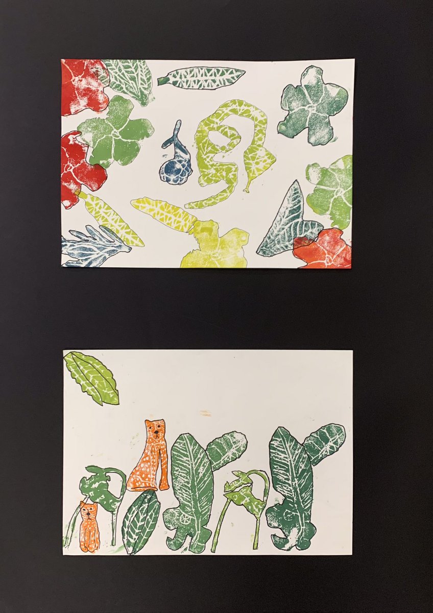 This week we are celebrating #StJuliansY6 press prints inspired by Rousseau’s Jungles  #StJuliansArt <a href="/StJuliansLisbon/">St Julian's Lisbon</a> #TheJoyOfLearning