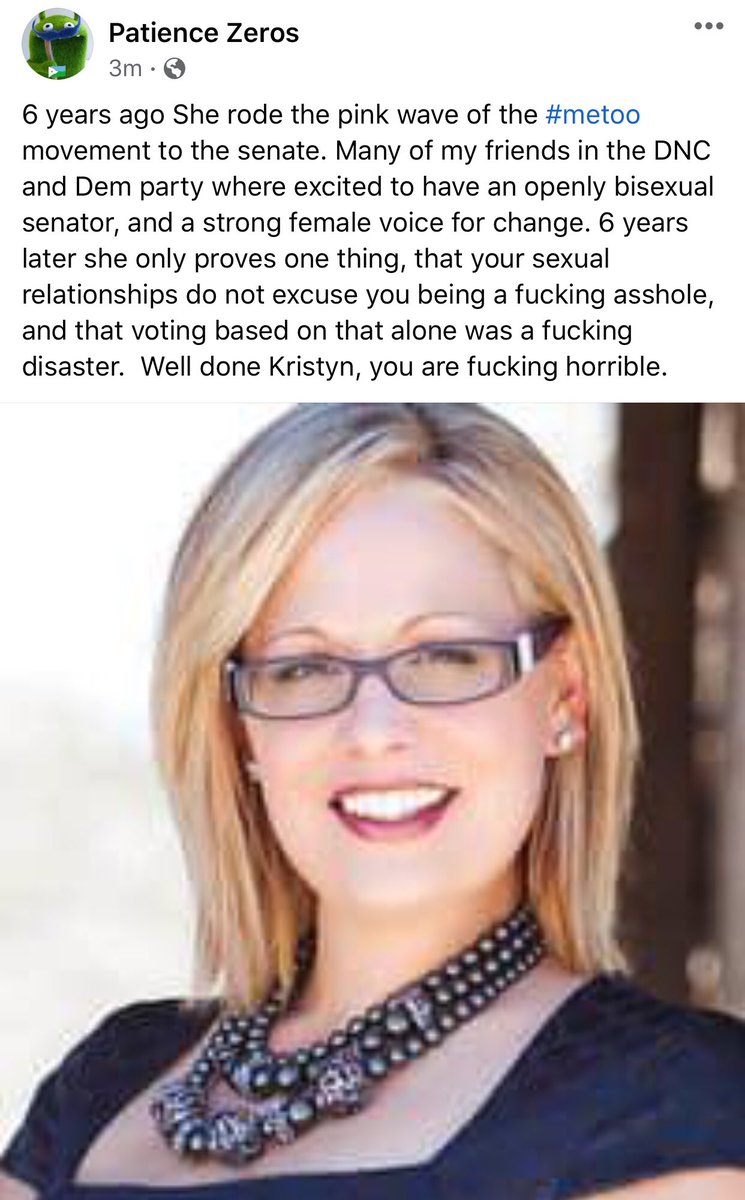 smileychef1's tweet photo. @SenatorSinema 🖕, and Dems 🖕 to Identity politics. An asshole is an Asshole! https://t.co/IMLg22cofh