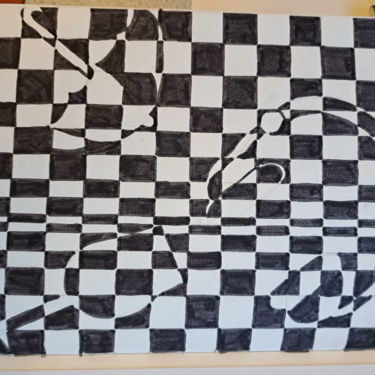 Even more excellent op art classwork from our year 8 students this week. #teamwath #worldclasslearning #highestexpectations #ks3art #year8art #opart