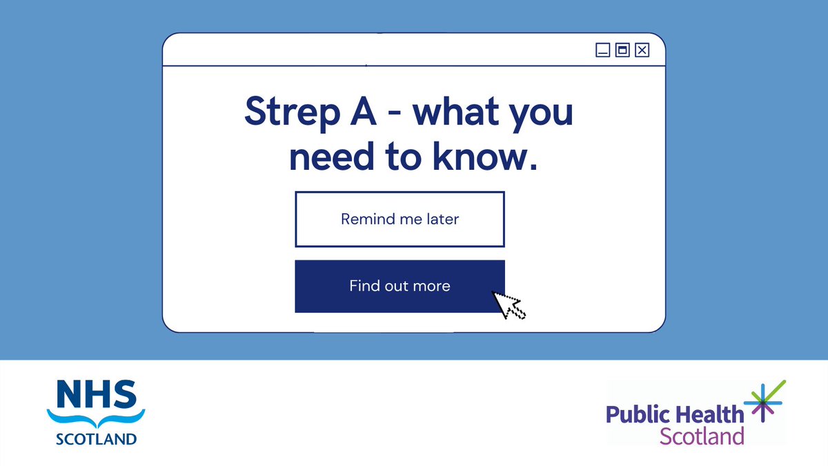 Group A streptococcus (GAS), also known as strep A is a
common bacteria which causes mild infections.

These are usually mild but on some rare occasions can become a more
serious infection known as invasive Group A Strep (iGAS).
For more information visit nhsinform.scot/strepA