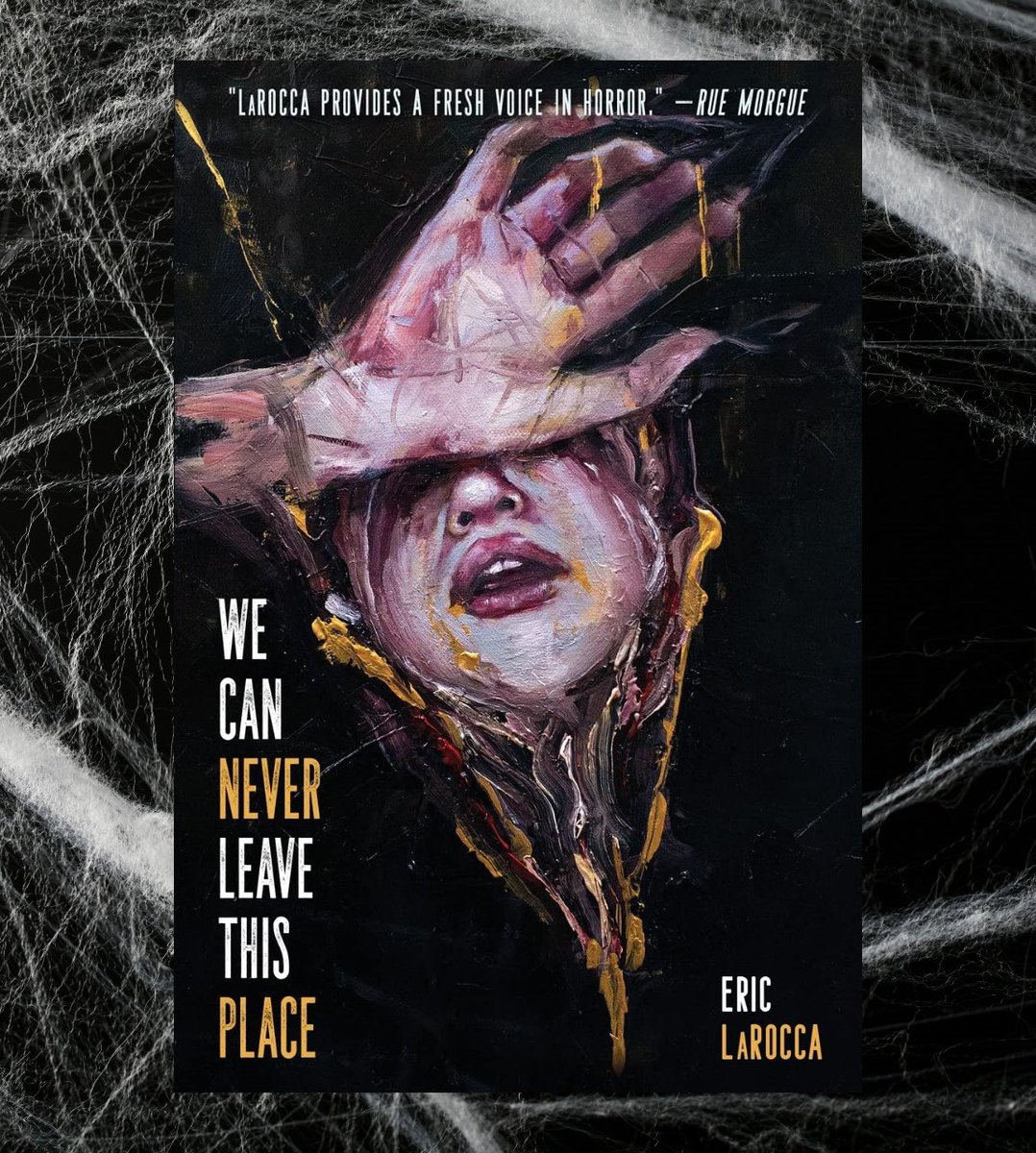 eric_larocca's tweet photo. Received an email from my editor at JournalStone last night and she told me that my novella, We Can Never Leave This Place, recently hit a major sales milestone and is now their bestselling title. Thank you for following me on this journey, dear heart ❤️🕷️ https://t.co/P5mTrDVMjd