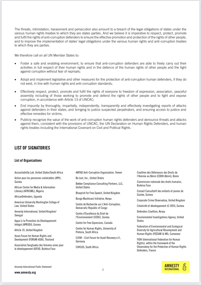 PPLAAF's tweet photo. #AntiCorruptionDay2022, On this Day, @PPLAAF joins @amnesty and others organizations in reaffirming the urgent need to protect those who fight against corruption, including human rights defenders and whistleblowers, and to allow them to continue to be watchdogs of democracy. https://t.co/C5d97DwBja