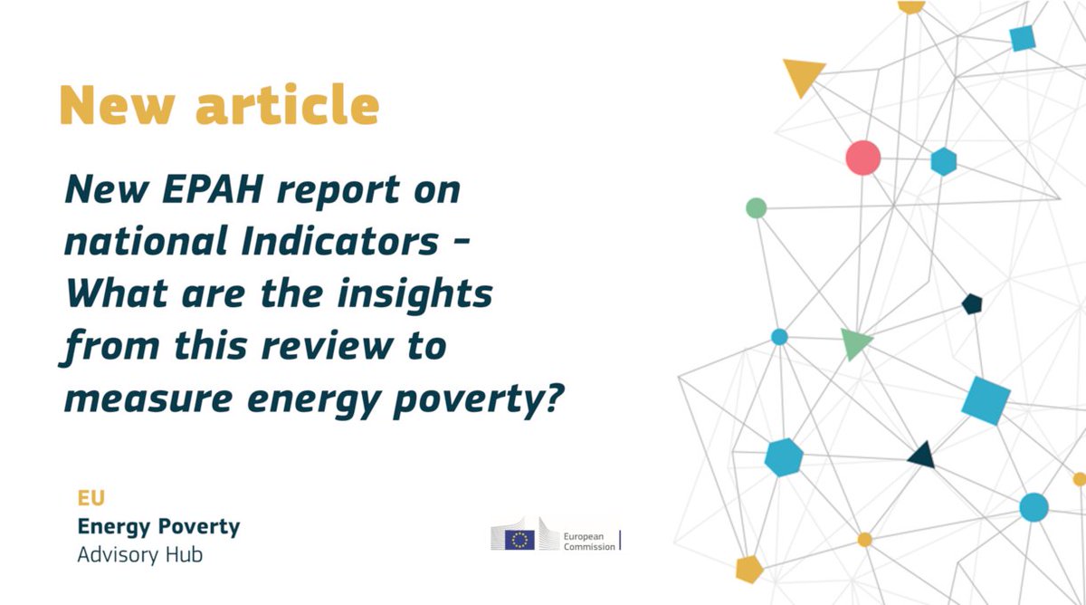 EPAH_EU's tweet photo. How to properly use the indicators for measuring #energypoverty and to better analyse the data you collect from them? 
📑Read our new article that highlights the work done to review the national indicators available for energy poverty diagnosis.
🖱️https://t.co/tYQZglTjPI https://t.co/uU6y2pYplS