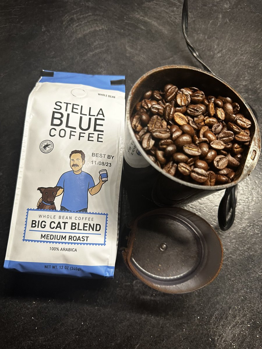 NickSchultz75's tweet photo. Getting ready to kick off this @roughnrowdy Friday with my first cup of @StellaBlueCoff (it’s brewing now and smells amazing), thanks @BarstoolBigCat! https://t.co/hPzIo1PjW2