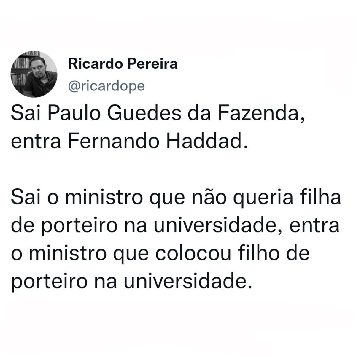 Parabéns Fernando Haddad. Boa sorte nesse novo desafio 👏🏾