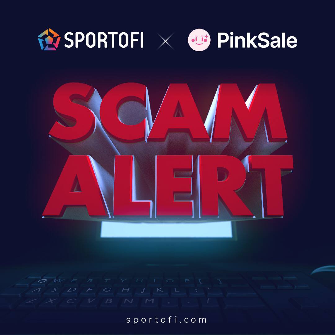 ❌SCAM ALERT: SPORTOFI’S FAKE PRESALE LINK ON PINKSALE❌

🚫 Here are some of the most common scam links: coinhunters.cc/tokens/SPORTOFI

👉In the upcoming presale, Sportofi only employs one link: pinksale.finance/launchpad/0xF3…