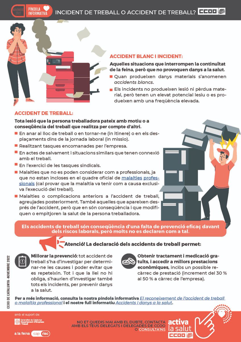 ccoosalutlab's tweet photo. 🤷‍♀️Incident o accident de treball?
 🟢Com millorar les condicions de treball a partir dels accidents⁉️

Algunes respostes 👇 https://t.co/Ff4LpSv2xM