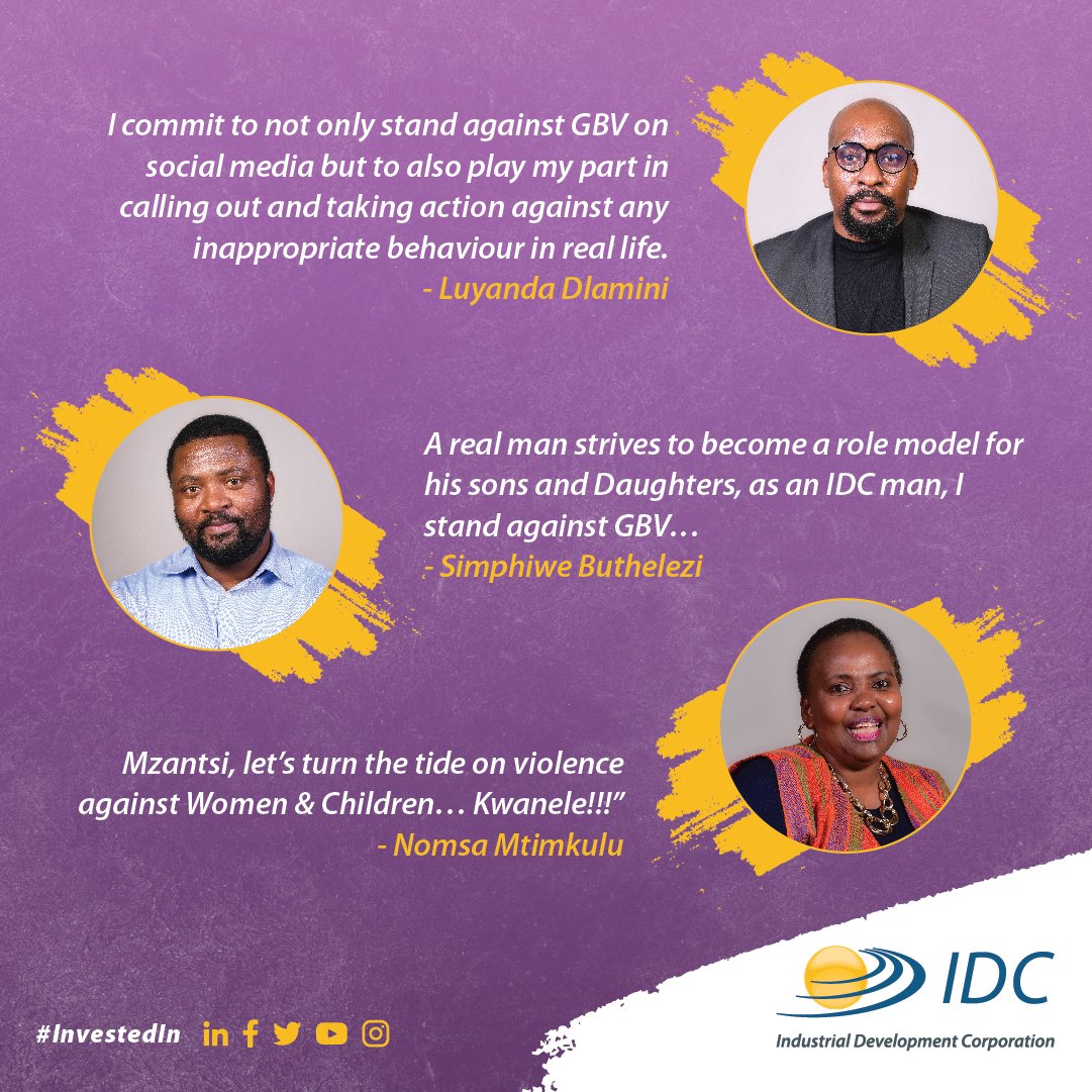 IDCSouthAfrica's tweet photo. GBV may be a prevalent global problem, but closer to home, it is a troubling ongoing scourge. At the IDC, we work and fight against this βfirst pandemic,β aiming to ensure a safe, secure, and supportive environment for our employees.
#InvestedIn
#EndViolenceAgainstWomen https://t.co/g6ndWEe3DD