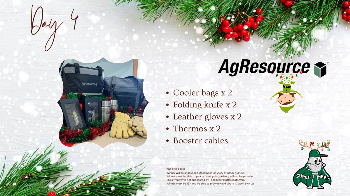 SuperSeedInc's tweet image. Thank you Kirk from AgResource for this great haul that is going to make one lucky winner's life that much easier🎅 
All you need to do is RETWEET to enter!
*2022 Customers will receive 2 bonus entries*