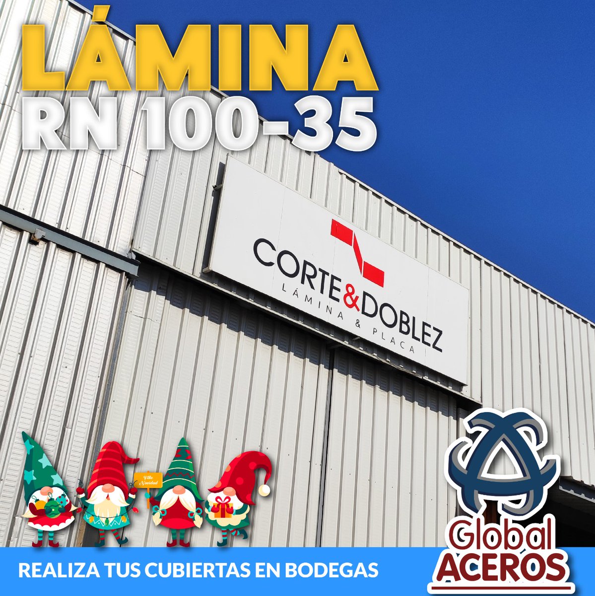 GlobalAceros0's tweet photo. Lámina RN-100/35
✅ Su principal uso es techados, cubiertas industriales donde se requiere resistencia estructural o pendientes bajas
✅ Tiene un terminado: Zintroalum, Galvanizada y Pintada
✅ Su ancho efectivo es de 1 mt
#LaminaRN100-35 #Techumbres #Cubiertas #GlobalAceros https://t.co/1ZzKc2FRGP