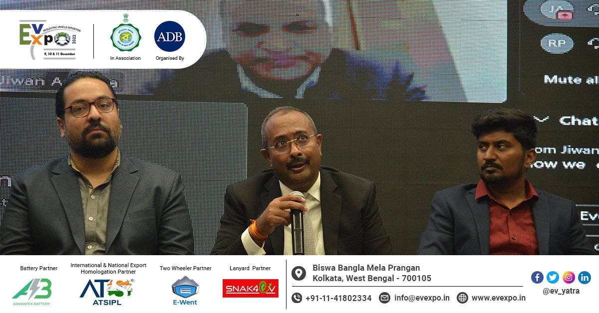 EV_Yatra's tweet photo. Glimpses from the conference on ‘EVs in West Bengal: Vision @2030 &amp; Making EVs Available for Everyone’.  This session aimed to assess the growth of the Indian EV industry, especially in the Eastern Region, and how WB is aiming to build the potential market. https://t.co/er24ICNLa2