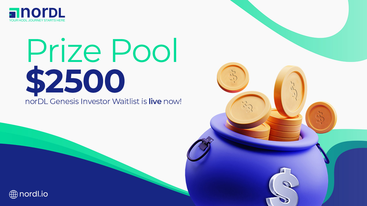 HODL Frens! 

It's here! 

norDL Genesis Investor Waitlist is live now! 🚀

A whopping $2500 Prize Pool is waiting for you! 💰

Reserve your seat before the norDL launch. 

🏃🏃Join Waitlist now:
nordl.io

Read More: 
bit.ly/norDL-Genesis-…

#Crypto #Investment