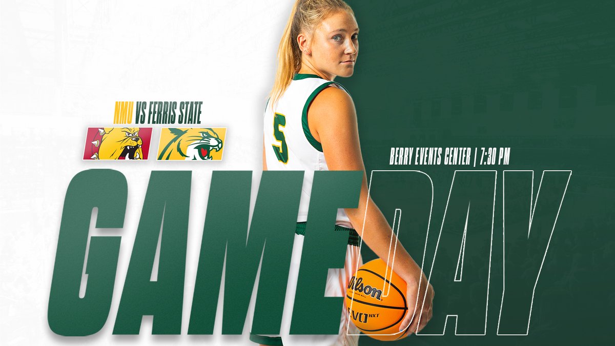 We're back at the Berry tonight in a battle of cats vs. dogs!

🆚 Ferris State
📍 Marquette, MI
🕓 7:30 PM
🎟️ bit.ly/3YlhCsG
📺 bit.ly/3F2tWVX
📻 bit.ly/3EEPtVo
📊 bit.ly/3EEPhWp

#NMUwildcats #ShareNMU