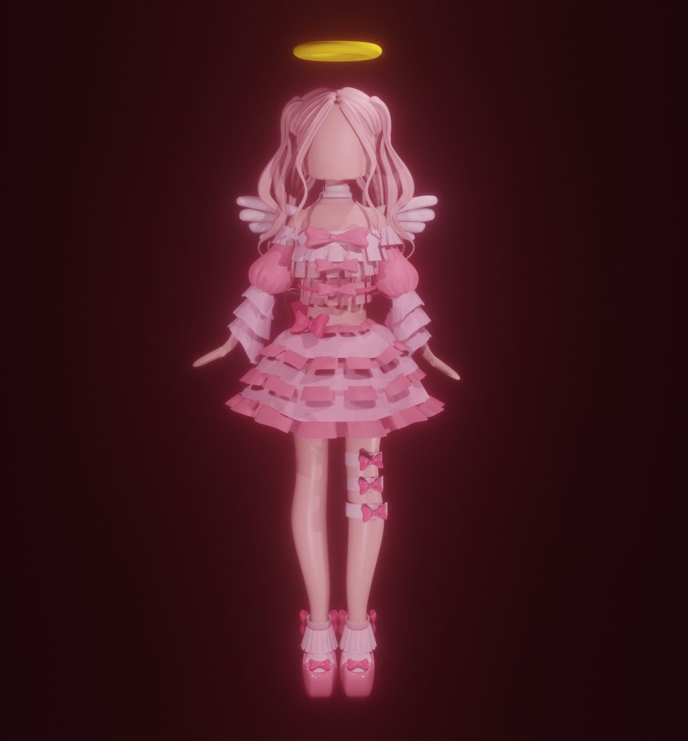 I made a royale high valentine's set concept. Ik it's a little early but I really wanted to make one. It is cupid themed! Not completely done though.(its my 1st try TwT)
#royalehighconcepts #beaplaysconcepts #blender