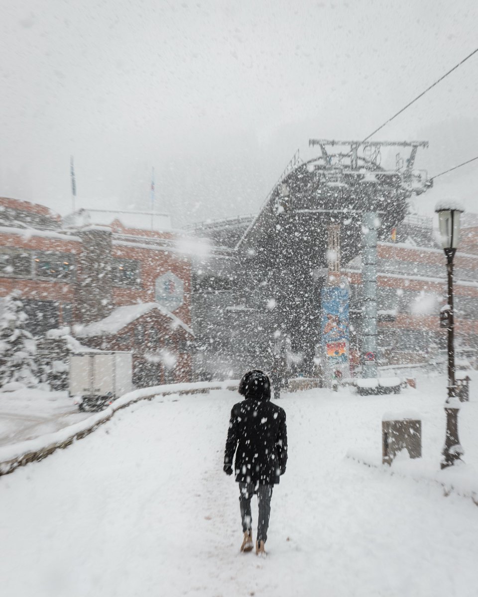 Il neige à gros flocons aujourd'hui à Courchevel. 🤩❄️
