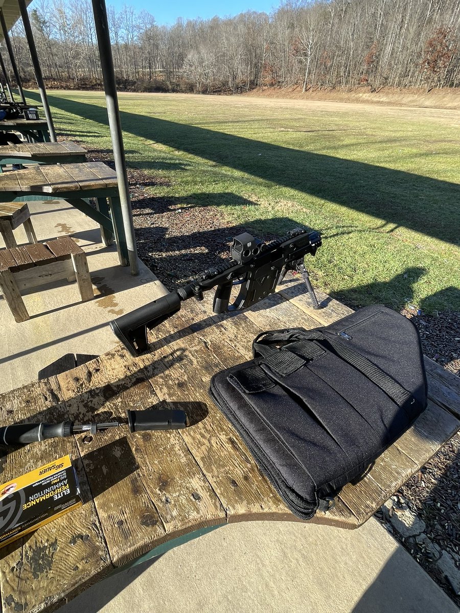 ImmortanJo3's tweet image. A nice Kriss Vector SBR’d in 10mm at the range today. Yes, it has a bipod. #notjudging