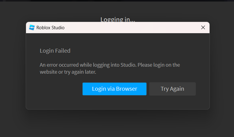 noahgre21251237's tweet photo. @Roblox FIX YOUR LOGIN ON STUDIO IM SO FUCKING TIRED OF SEEING THIS PEICE OF SHIT MESSAGE EVERY FUCKING DAY https://t.co/NS6WtjCXM3