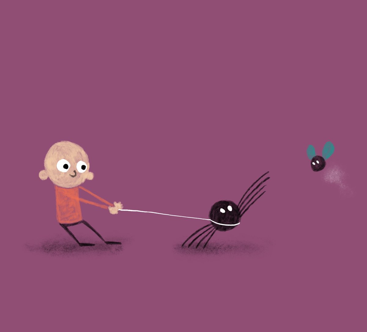 grahamhowie_'s tweet photo. Taking the Spider for a Walk #colour_collective #sugarplum & #persiangreen #kidlitart https://t.co/8kfZ7U8kQr