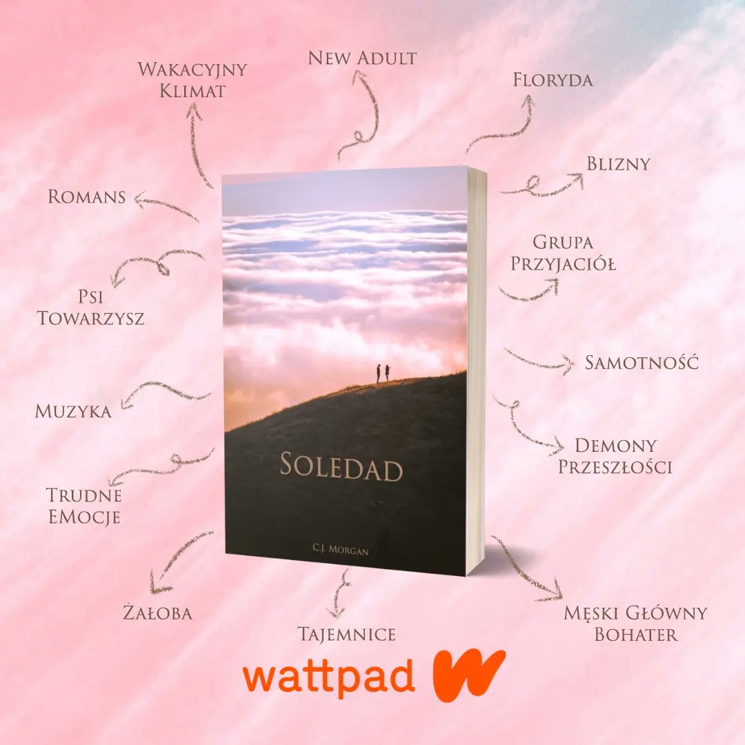 CJMorgan_author's tweet image. #TwitteroweKsiazkary #wattpadpolska #wattpadpl #wattpad 

„Soledad” to historia z gatunku New Adult w wakacyjnym klimacie z motywem straty i radzenia sobie z nią, motywem trudnej przeszłości, muzyki oraz miłości (ze wszystkimi jej blaskami i cieniami). ✨

wattpad.com/story/31819643…