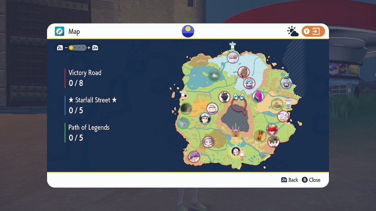 complecionista's tweet photo. Jogos de mundo aberto e suas doideira. Time completo sem fazer nenhum objetivo no jogo.

#PokemonScarlet #PokemonViolet
#NintendoSwitch
#Pokemon https://t.co/tWI0tJHBIo