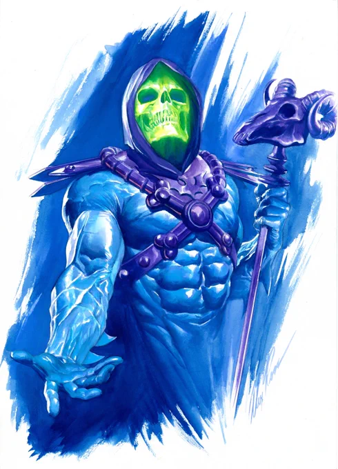 #skeletor #fridayfeeling #mastersoftheuniverse #artwork 