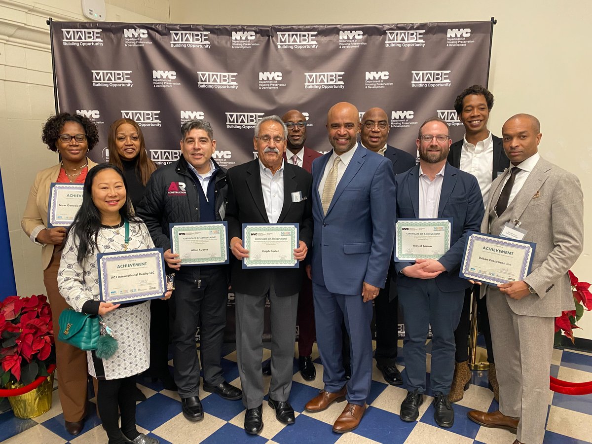 NYCHousing's tweet image. We celebrated 10 yrs of HPD's M/WBE Building Opportunity Initiative! Created to address disparities in M/WBE participation in #AffordableHousing development, this initiative focuses on building capacity, increasing access to capital, gaining experience, &amp;amp; strengthening networks.