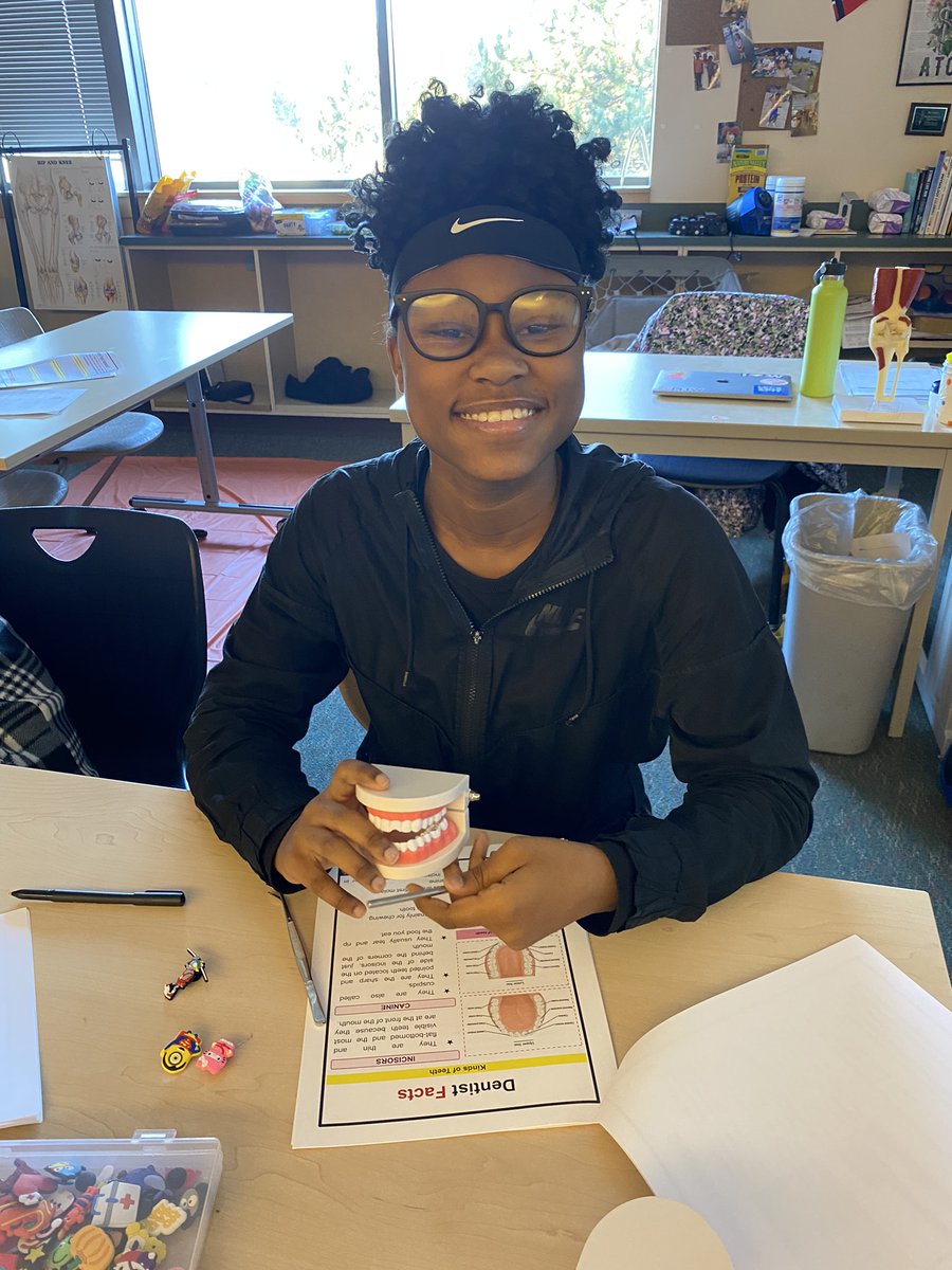 A dozen students from Mrs. Brophy's  GKHS and Mrs. Frady of BHS's Medical Careers classes experienced a hands-on workshop. The students were taught more about oral health, DEI and Dental careers. The students got to mix, place and seal dental materials on model teeth. #BethelCTE
