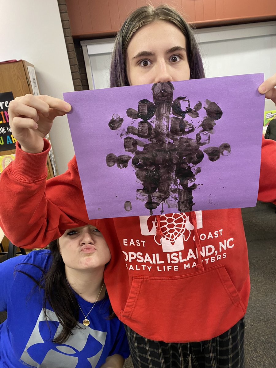 ELA students at the LC completed their own Rorschach inkblot tests as they read the short story “Flowers for Algernon” <a href="/IVCUSD/">IVC321</a>
