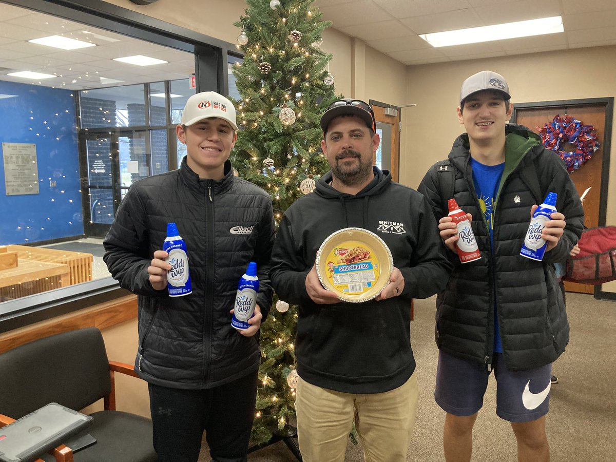 Thank You Brad Whitman,and his company Whitman Roofing and Restoration for Donating the supplies for tomorrow.All we need is 225 kids to show up at the bball game for a pie in the face for the Basketball Coaches. 350 kids show up and we have to spend a night on the Roof next week