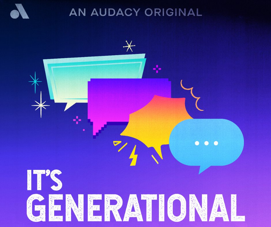 KCBSRadio's tweet photo. Audacy’s new podcast “It’s Generational” brings together baby boomers, Generation X, millennials and Generation Z for real conversations about today’s issues. Stay tuned Monday for the debut episode. https://t.co/L1swUarDzZ