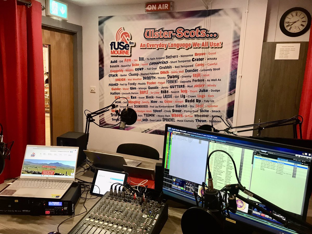 SchombergSoc's tweet photo. Studio One is set up and ready to go!
Make sure to tune into #Fusefm #Mourne from 8am tomorrow morning to enjoy listening to local voices keeping you in crack with plenty of music and banter!
Tune in via:
🔸106.2fm
🔸Alexa
🔸The Fuse FM App
🔸https://t.co/OdzJq25JWA
#106.2fm https://t.co/R4ErXIAbuV
