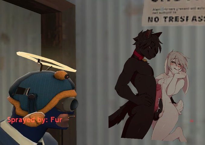 SpraysTf2's tweet photo. CW: Furry p0rn
Submission from @Exclodius23 https://t.co/ANyZXvdZrE