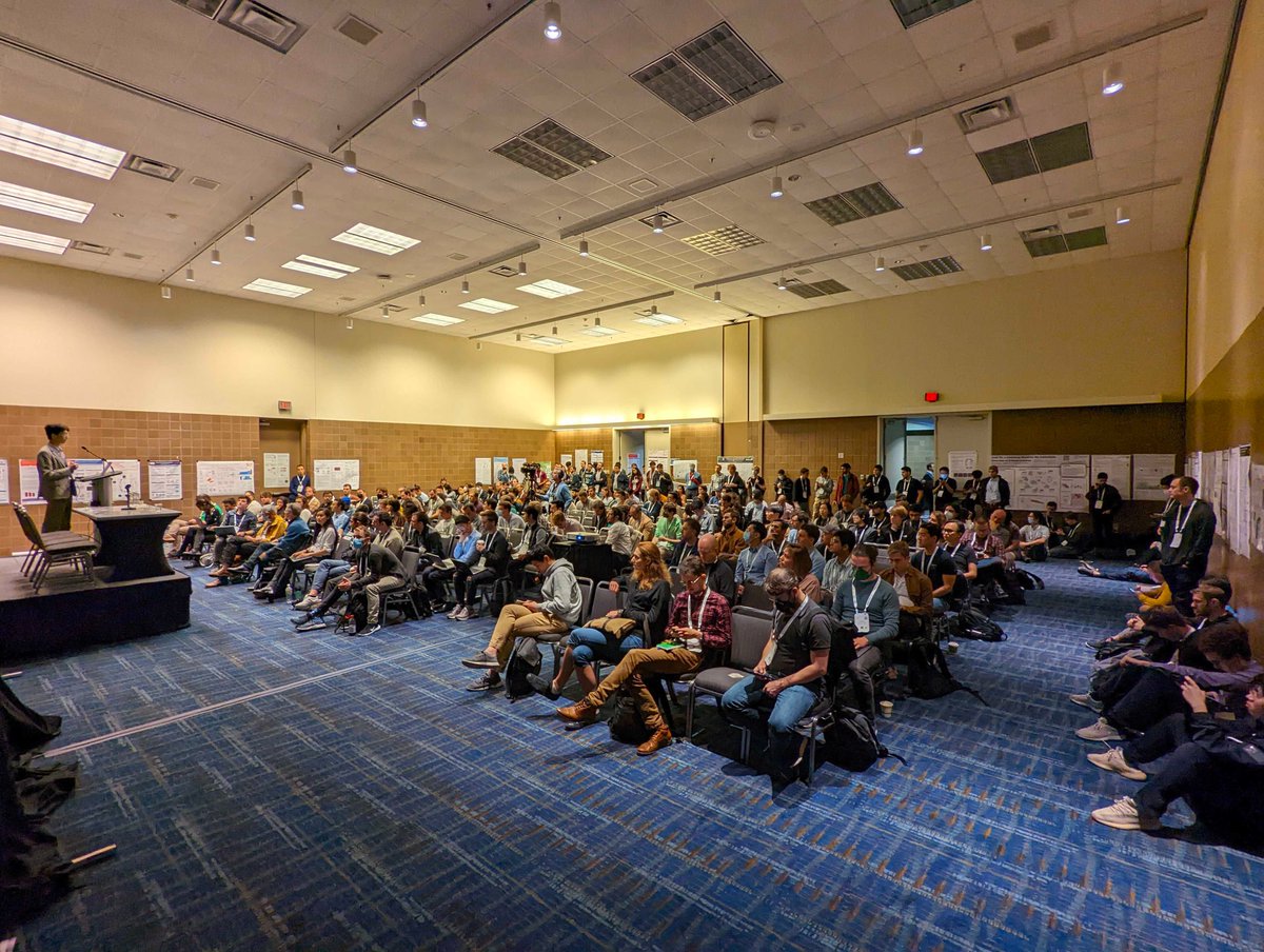 Thank you to everyone who turned out (both in person and virtually) to #MLSB last week! MLSB has become a thriving community at #NeurIPS. We had &gt;80 submissions, &gt;200 in-person attendees, and posters on every inch of the walls. (1/4)
