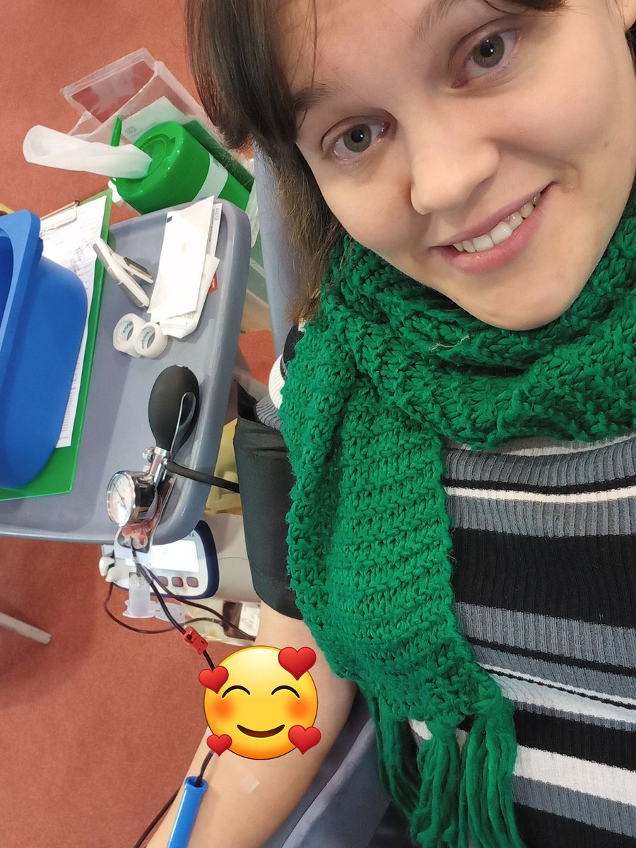 On my 20th donation today, I found out I'm a neo-donor! 💗 <a href="/GiveBloodNHS/">NHS Blood Donation 🩸🩹</a> #giveblood