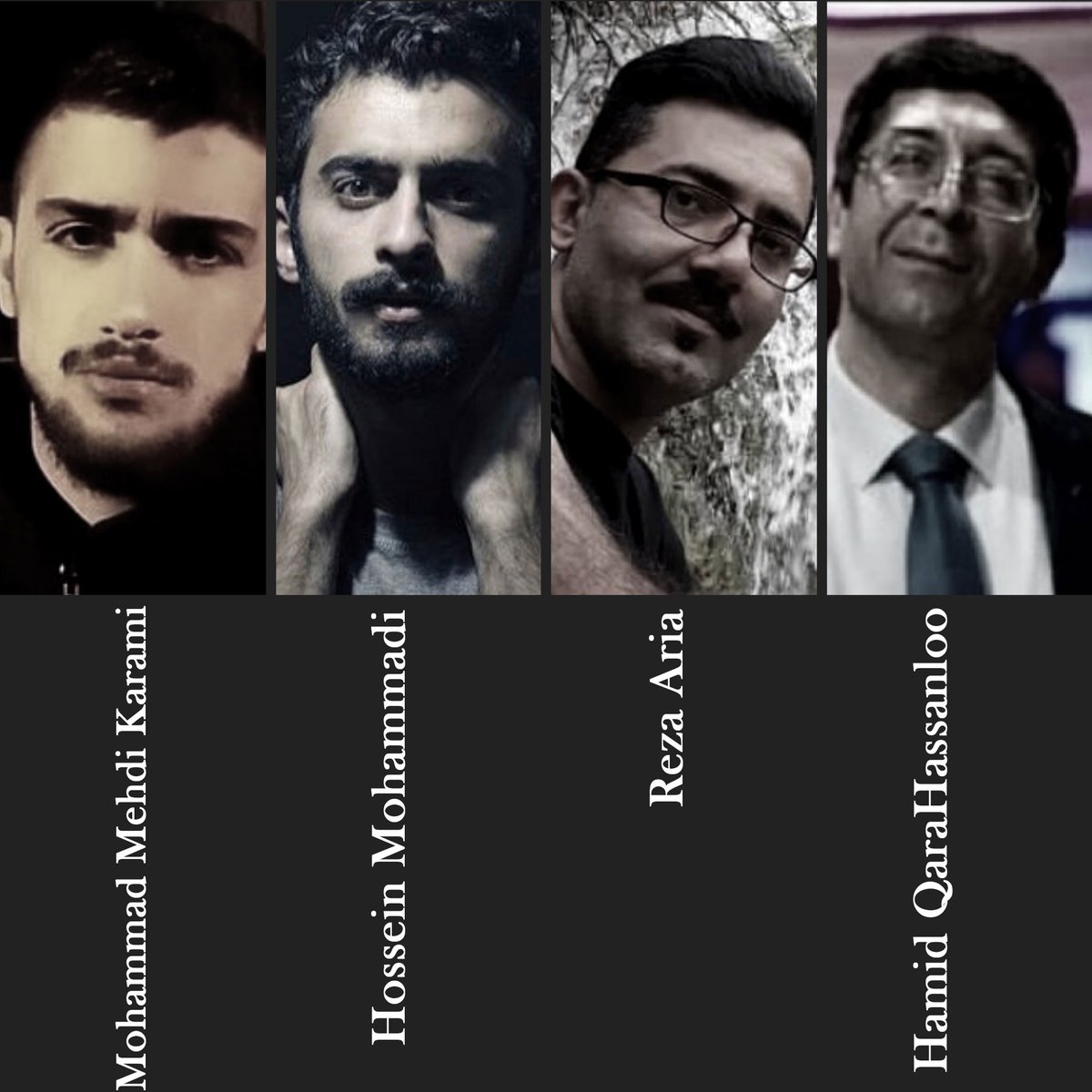 MohammadMehdi Karmi, Reza Aria, Hamid QaraHasanloo and Hossein Mohammadi are four of the five protesters who are sentenced to death during the popular protests in Karaj. The identity of the fifth person who was sentenced to death in this case is still unknown.
#MahsaAmini
<a href="/CNN/">CNN</a>