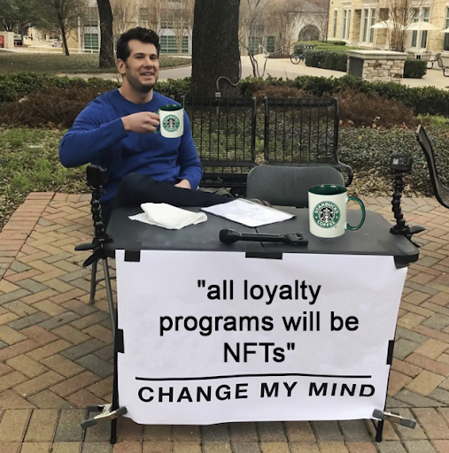 Yesterday, Starbucks’ Web3 loyalty program launched in beta

I honestly believe all loyalty programs will be NFTs… there is not one good reason they shouldn’t be

If you want a career in Web3, the opportunity for building NFT loyalty programs is huge

Here’s why 🧵