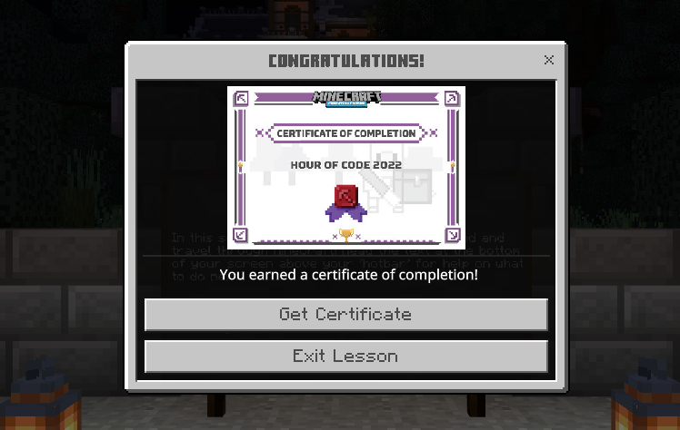 omaymao2's tweet photo. سعدت  بتطبيق(ساعه برمجه _ HOUR OF CODE ) في ورشة عمل من تنسيق فريق أمير Prince for Training and development للتدريب والتطوير تقديم الخبيره @aseela19771 

@abeermehdar
@MicrosoftEDU
@MScreativeteam
@MicrosoftLearn 
#Hour of Code 2022
#Minecraft 

#يوميات_معلمة_سعودية  9/11/2022 https://t.co/RXz89ZEWgJ
