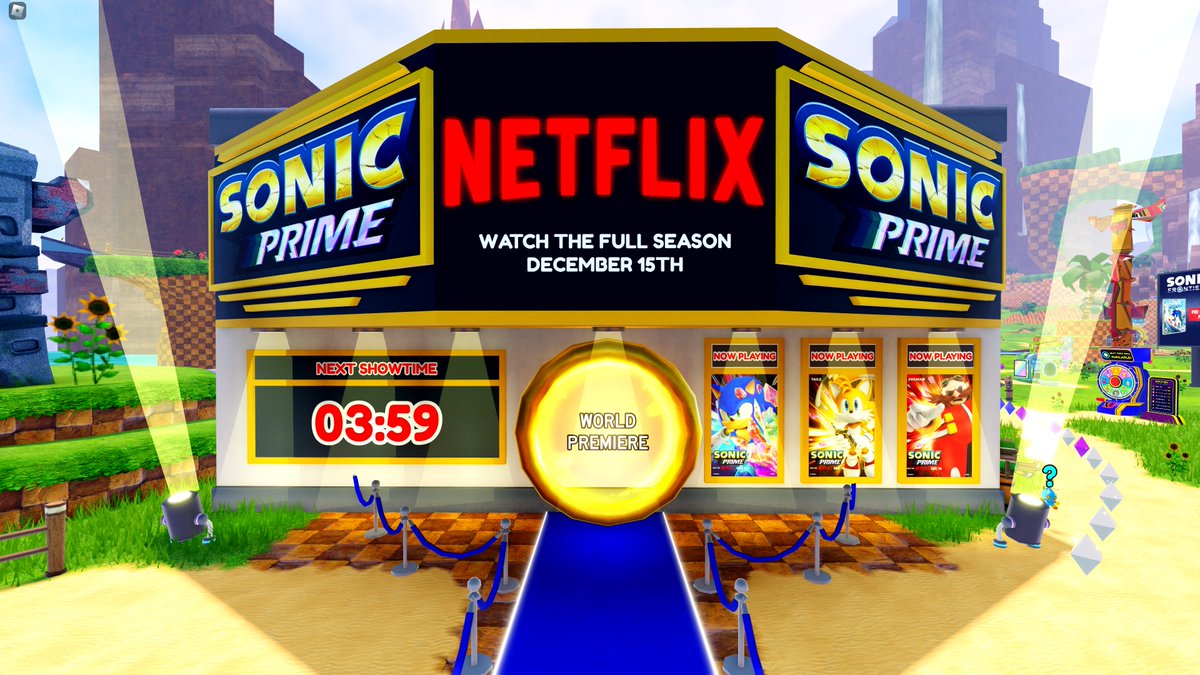 Sonic the Hedgehog on X: Catch an advanced screening of Sonic Prime in  Roblox's @SonicSimulator before it debuts on Netflix on Dec. 15th!   / X