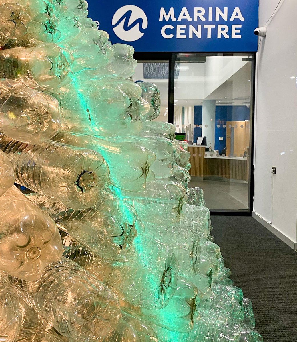 Installation day for our #bottletree!

Couldn’t have found a better home than being on #greatyarmouth seafront in the @MarinaCentre_GY foyer. Built including bottles from the #FACET Bottleships 🎄♻️💚🌍

@JMWeeds #socialenterprise #preciousplastic