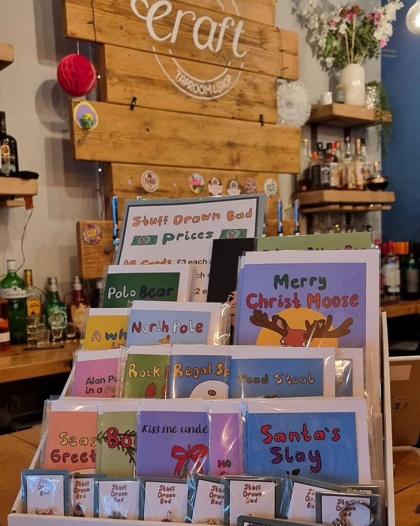 TheCraftBarUK's tweet image. Cards , badges and keyrings now available from @stuffdrawnbad instagr.am/p/Cl9WTUvobjp/