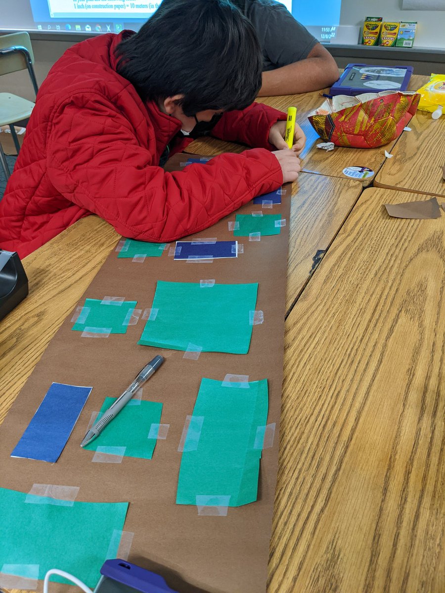 StevenHBuhr1's tweet photo. Designing reindeer habitats for the zoo! #wearewayne @NorthWayneElem @MrsWey10 #sciencemeetsmath #igettoteach6thgrade #modeltoscales #reindeerfun #sciencefun https://t.co/84R7qee4g1