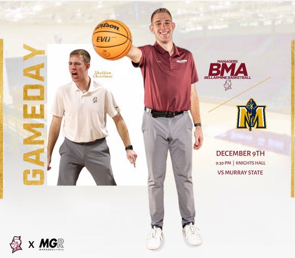 BUmanagers's tweet photo. 𝐆𝐀𝐌𝐄𝐃𝐀𝐘 ⚔️

🆚 Murray State | @MsuManagers 
⏰ 9:30PM ET
📍Knights Hall

BMA returns home for its second home game of the season. https://t.co/nZq5aQzwf1