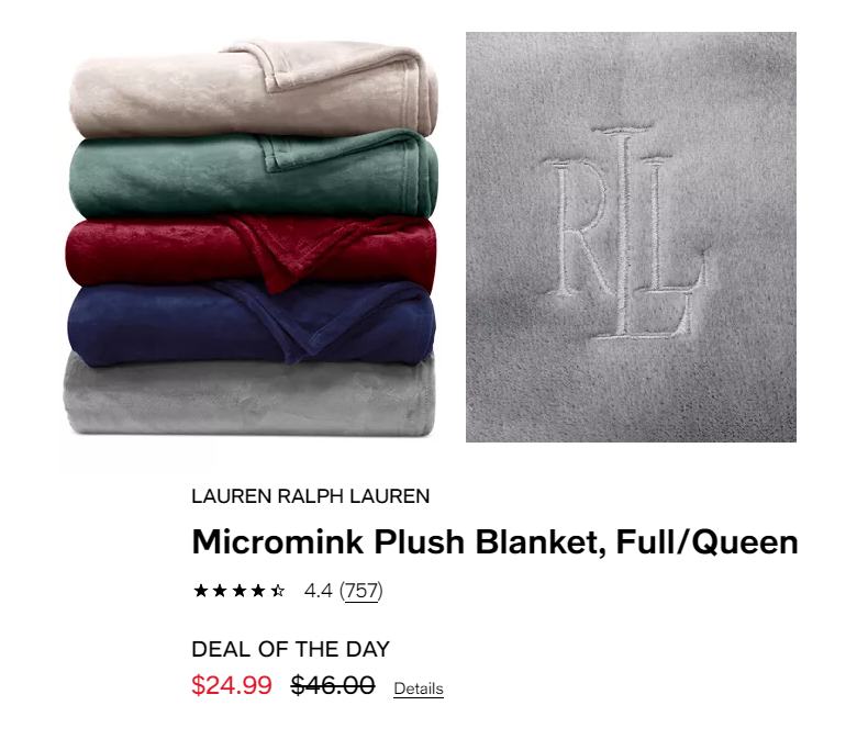 Top 85+ imagen macys ralph lauren blanket Thptnganamst.edu.vn